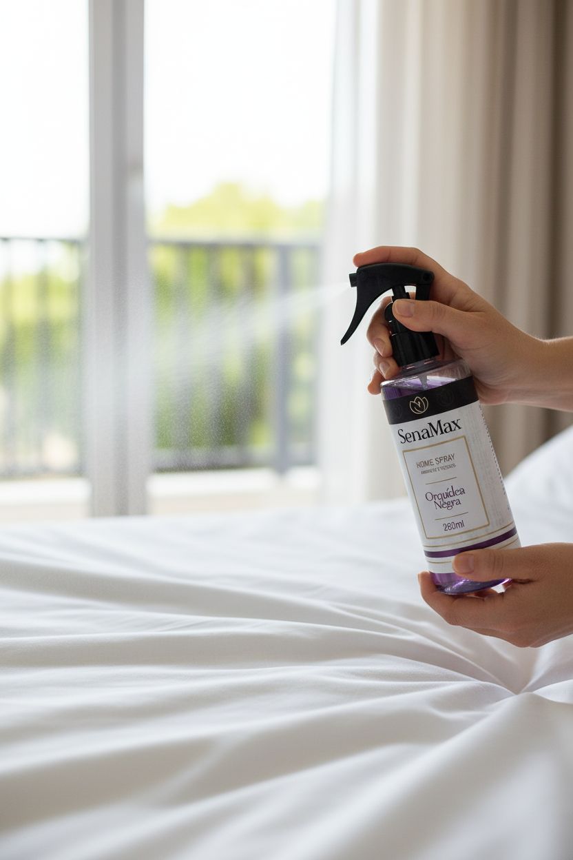 Spray Para ambientes e tecidos Orquídeas Negras 260ml - Roxa - Imagem 2