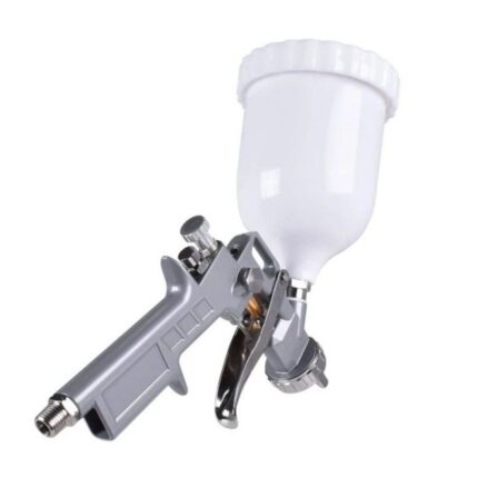 Pistola de Pintura Alta Pressão 600ml com Bico Ajustável e Revestimento Anti-gota para Pinturas Profissionais