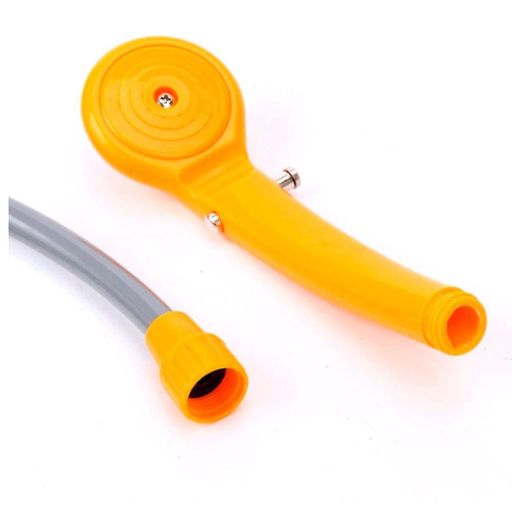 Chuveiro Portátil para Camping 12V Laranja com Acendedor de Carro Bomba Elétrica Automotiva - Imagem 2