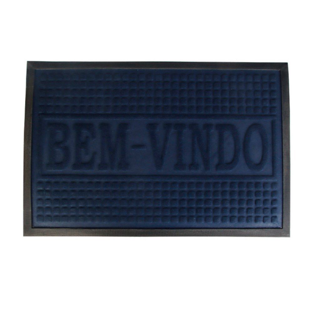 Tapete Retangular 40x60cm Bem Vindo Sortido Antiderrapante Para Entrada Casa - Imagem 2