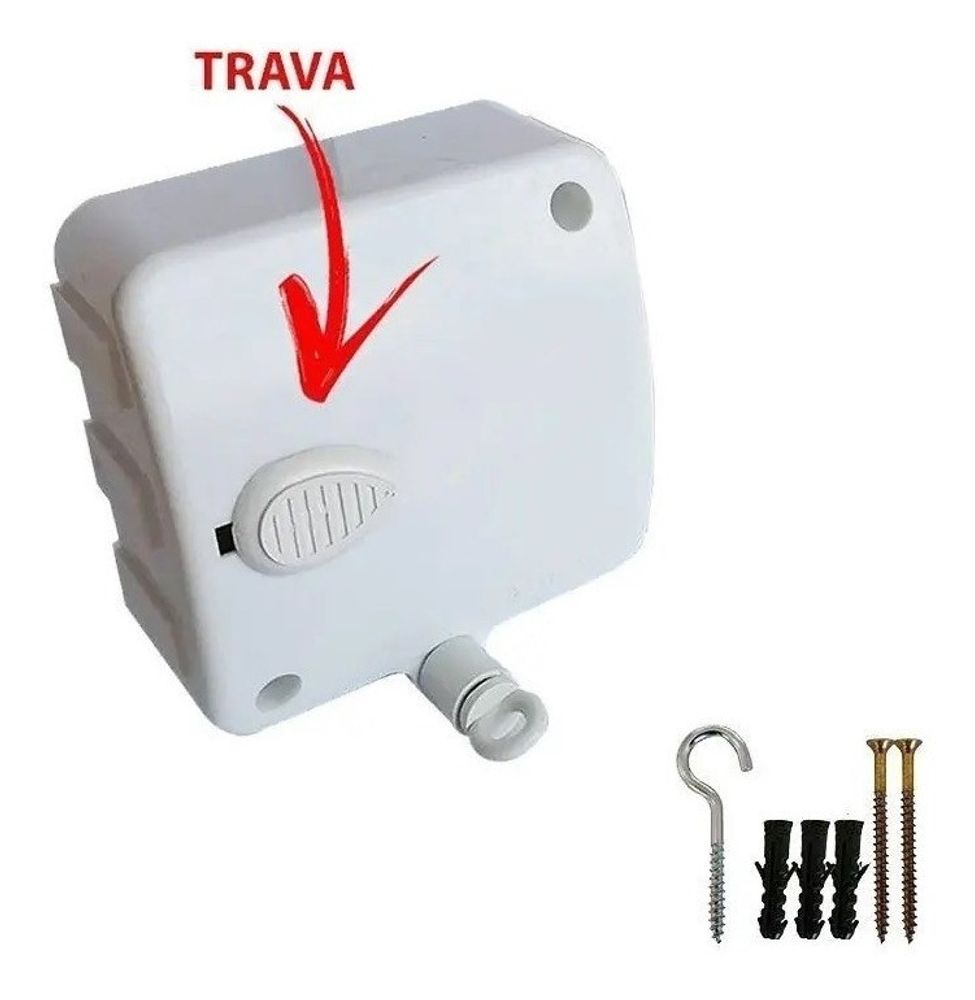Varal Retrátil Automático Modular 3 Peças 6 Metros Aço Inox Secagem Rápida e Resistente - Imagem 3