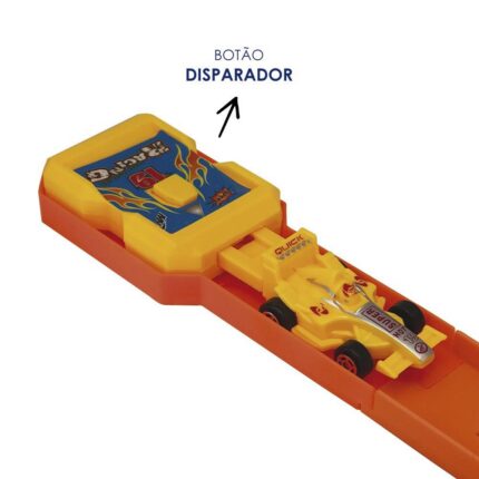 Pista de Carrinho Strike com Looping 360° e 4 Carrinhos Multicoloridos Brinquedo Infantil
