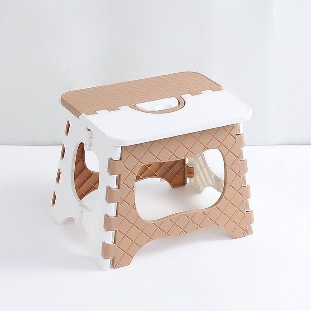 Banqueta Dobrável Infantil Sortido Kids Multicolorido Plástico Resistente Portátil