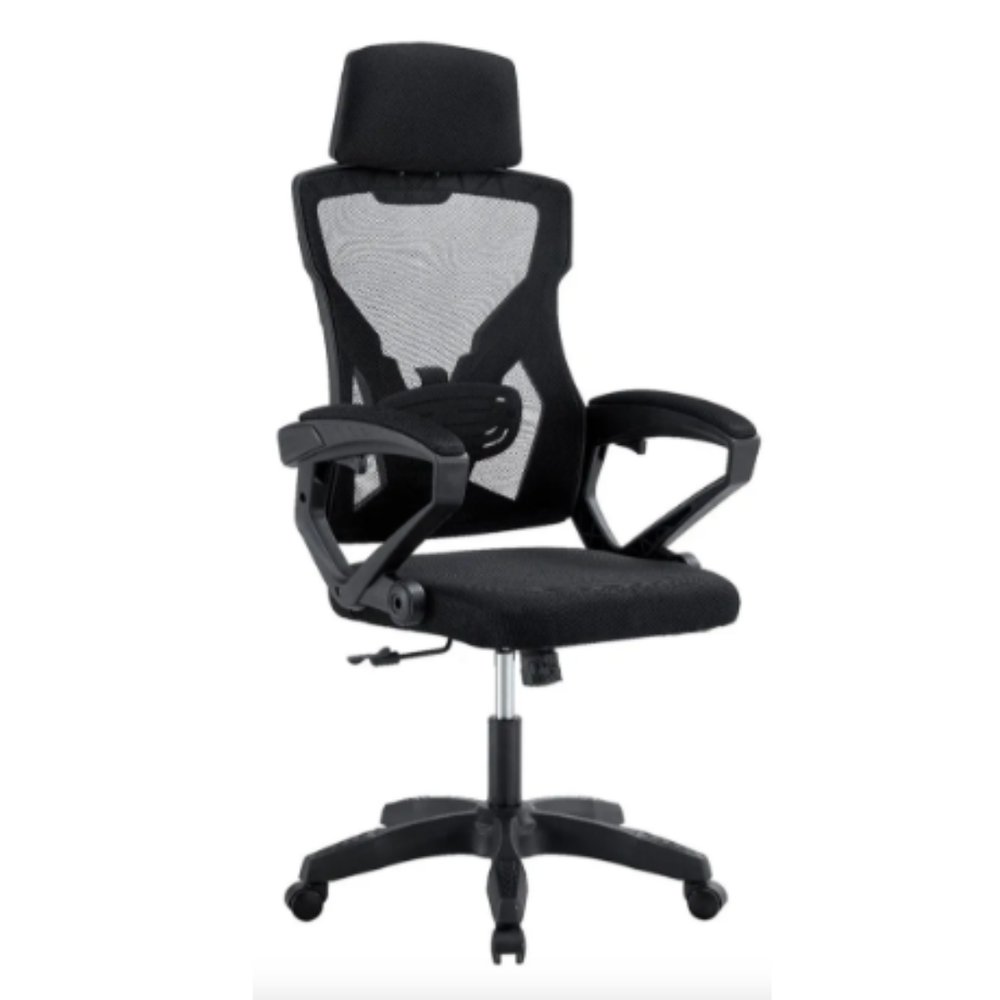 Cadeira de Escritório Presidente Executiva Gamer Preta Reclinável com Apoio Lumbar e Braço Ajustável - Imagem 7