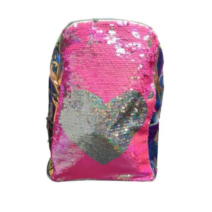Mochila Infantil Plástico Lantejoulas Holográficas Pequena Colorida Resistente Escolar