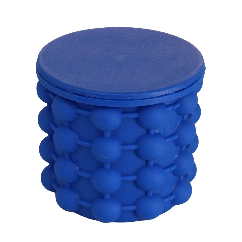 Balde de Gelo Silicone Térmico 2L Vermelho Reutilizável Resistente para Bebidas e Festa - Imagem 4