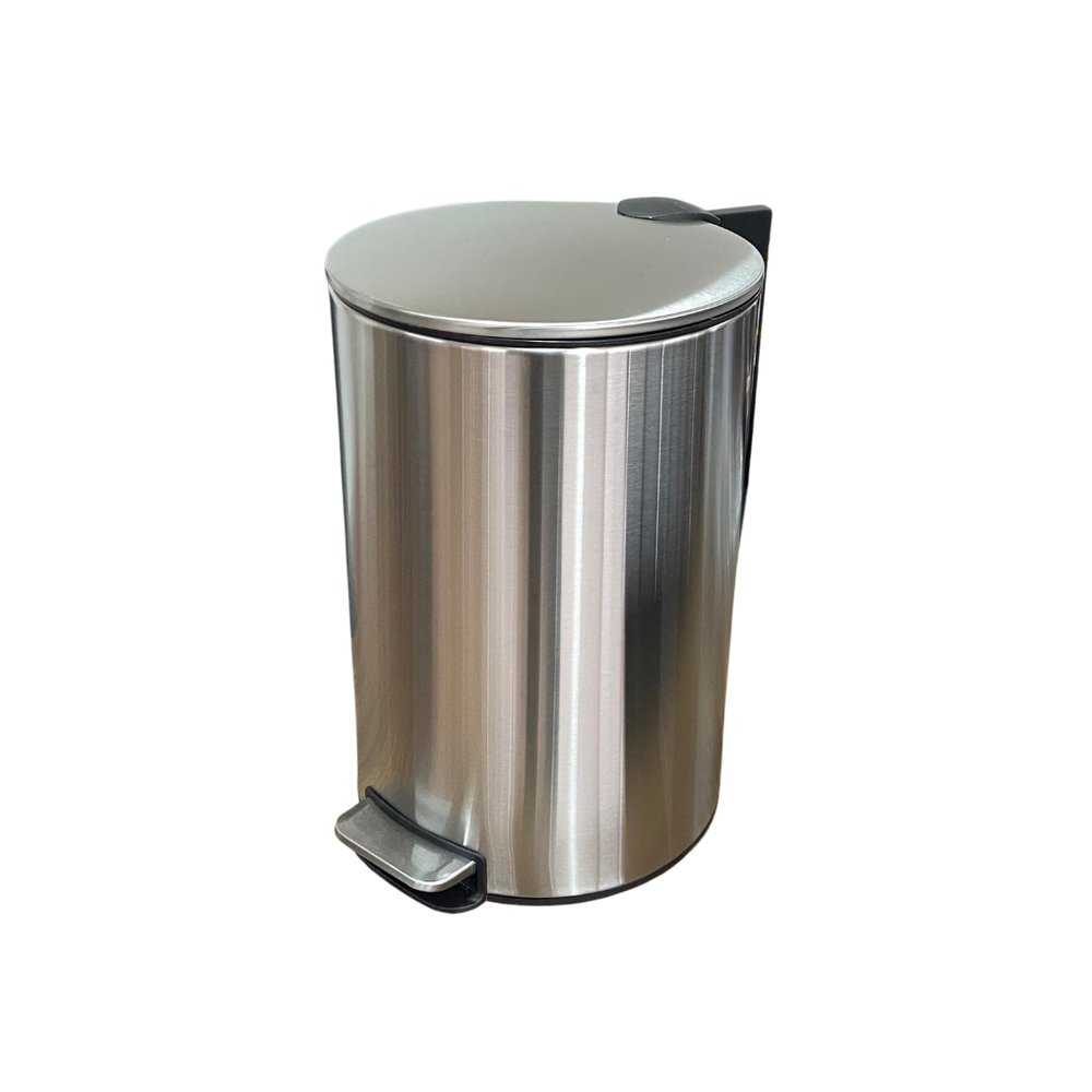 Lixeira Inox 12L Slim Redonda com Pedal - Imagem 3