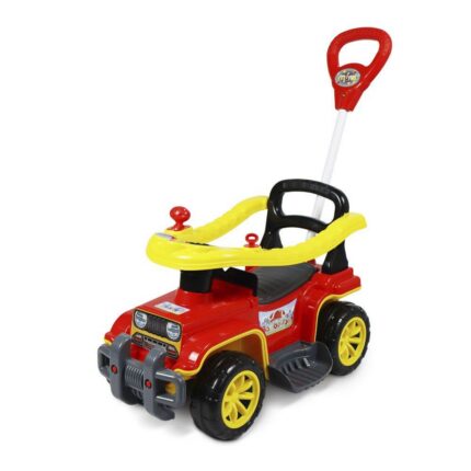 Carrinho de Passeio Infantil Jip Jip Bombeiro Vermelho 3 Rodas Ajustável Menino e Menina