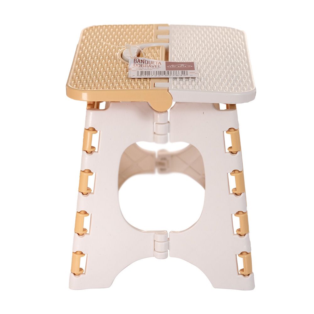 Banqueta Dobrável Infantil Sortido Kids Multicolorido Plástico Resistente Portátil - Imagem 5