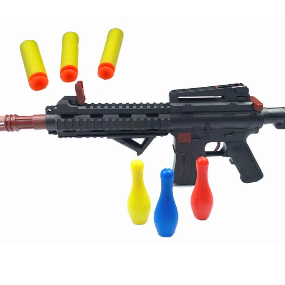 Arma de Brinquedo Gel Metralhadora com Tiro ao Alvo, Alta Precisão, Seguro e Recarregável