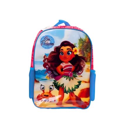 Mochila Infantil de Costa Princesa do Mar Sortida Resistente Nylon Alça Ajustável 16 Litros