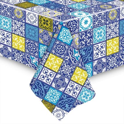 Toalha de Mesa Térmica Retangular 1,40x2,10m Sortida Impermeável Antimanchas Fácil Limpeza
