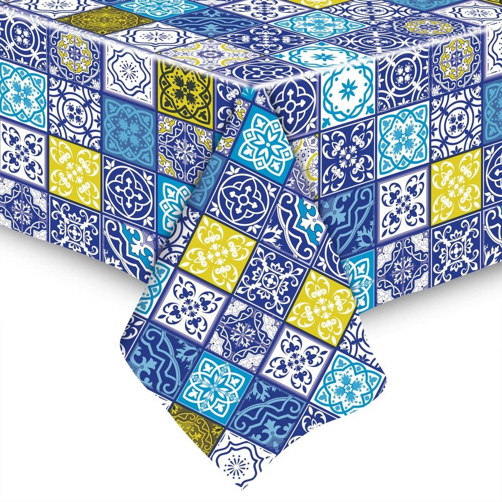 Toalha de Mesa Térmica Retangular 1,40x2,10m Sortida Impermeável Antimanchas Fácil Limpeza