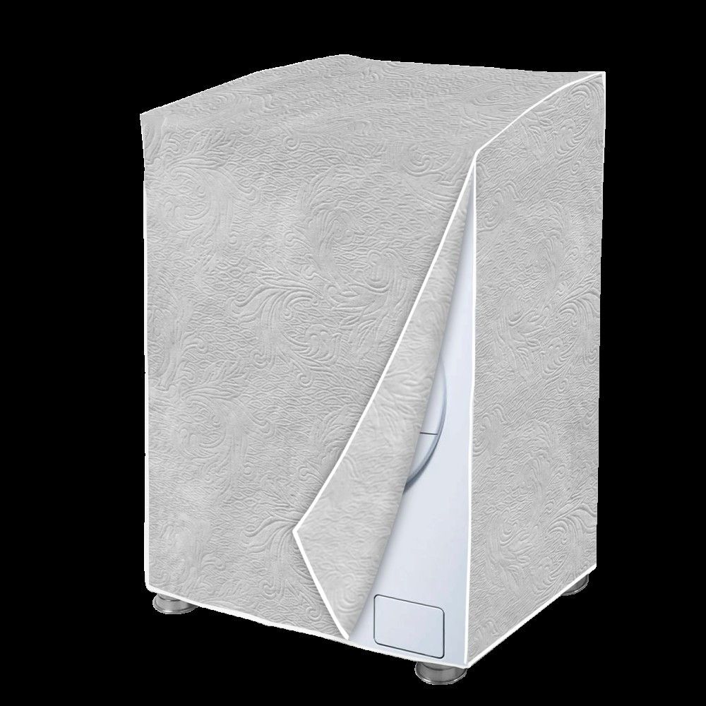 Capa para Máquina de Lavar Flanelada Cinza Perolizada Tamanho GG Resistente Impermeável - Imagem 2