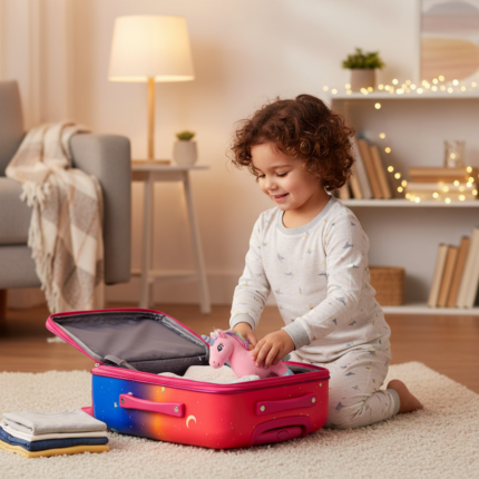 Mala Infantil Barbie Pegasus 3D Rodinhas Multicolorida Tamanho Pequeno Escolar Viagem
