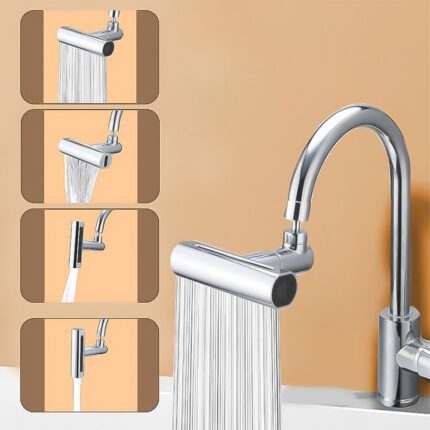 Extensor Giratório para Torneira 360 Graus Ajustável Metal Cromado Econômico Água
