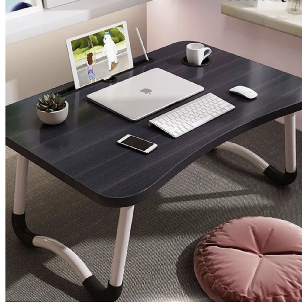 Mesa Notebook Multiuso Sortido com Regulagem Altura e Inclinação Dobrável para Escritório e Estudo - Imagem 8