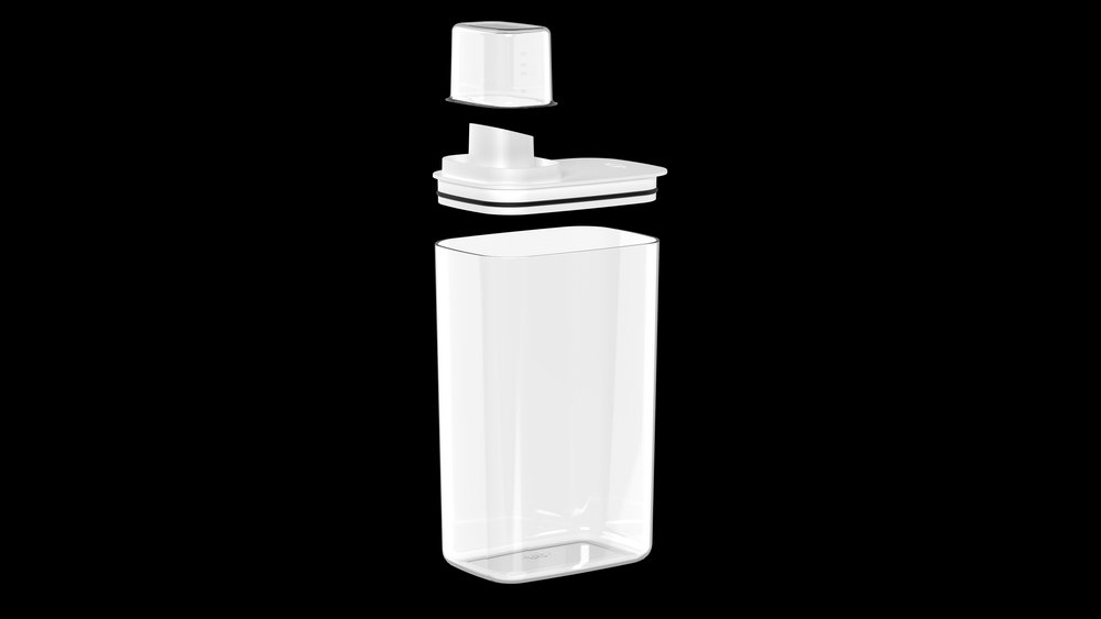 Dispenser Sabão Flow 2,3L Sistema Anti-Desperdício Vedação Armazena - Imagem 3