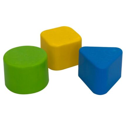 Cubo Didático Monta e Desmonta 3 Peças Encaixe Colorido Educativo Infantil