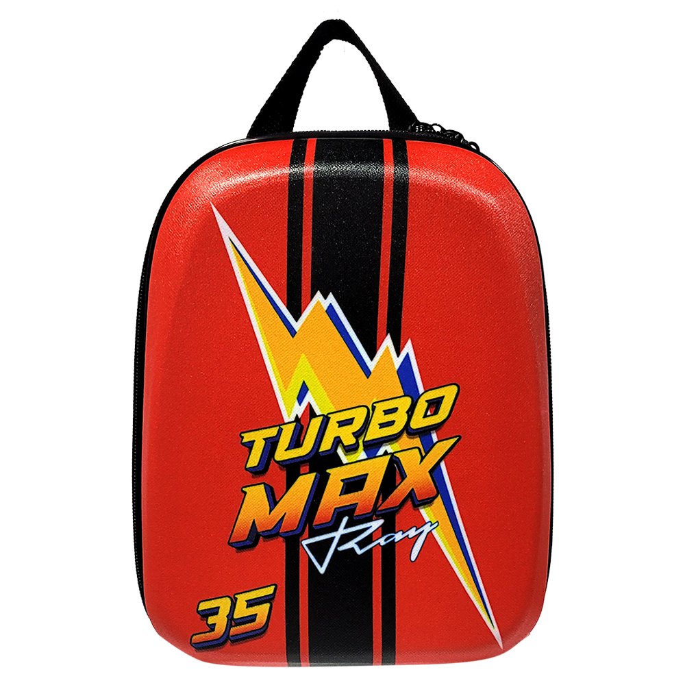 Mochila Infantil Turbo Max Ray Tamanho P Vermelha com Alças Ajustáveis e Compartimento Espaçoso