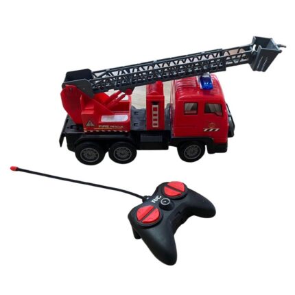 Caminhão de Bombeiro Controle Remoto Vermelho com Luzes e Sons Infantil 6+ Anos
