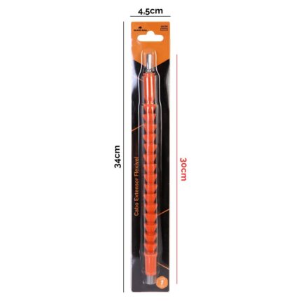 Cabo Extensor Flexível 30 cm - Laranja