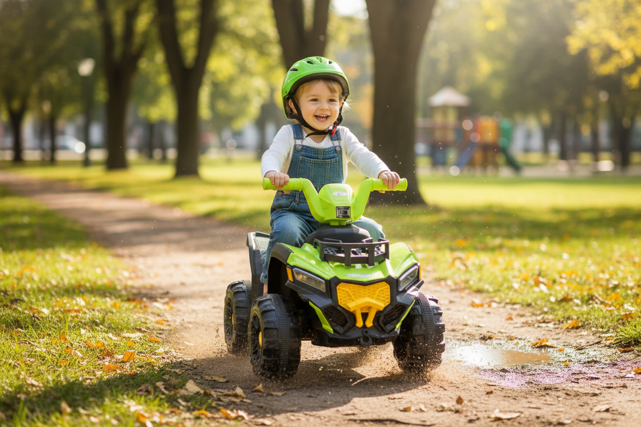 Quadriciclo Elétrico Infantil Adventure - Verde - Imagem 4