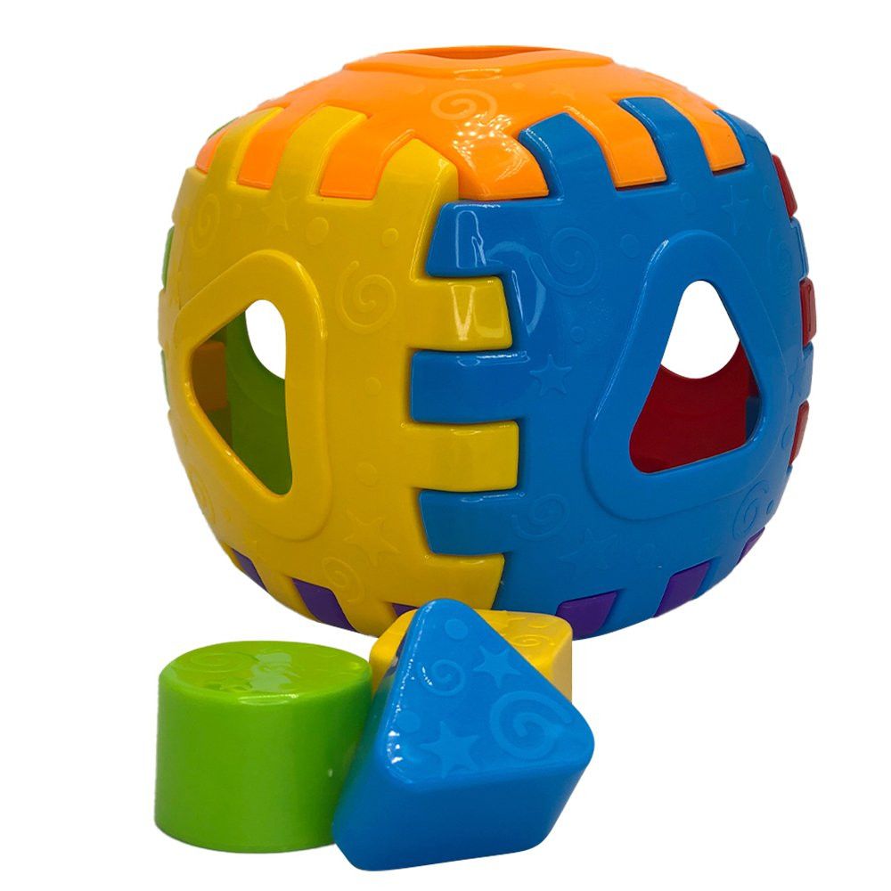 Cubo Didático Monta e Desmonta 3 Peças Encaixe Colorido Educativo Infantil - Imagem 4