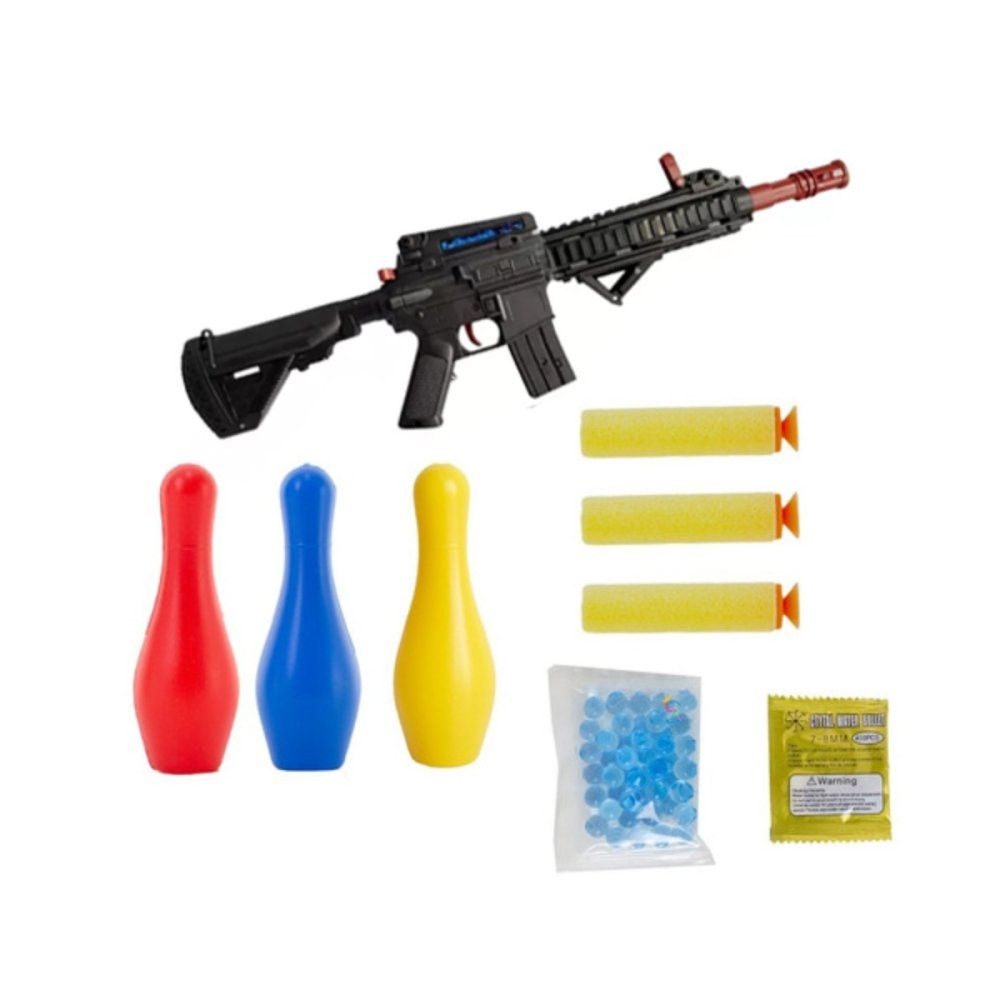 Arma de Brinquedo Gel Metralhadora com Tiro ao Alvo, Alta Precisão, Seguro e Recarregável - Imagem 2