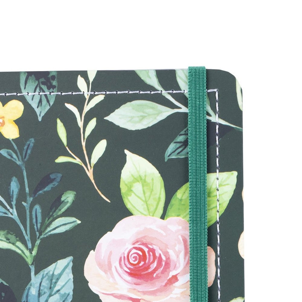 Caderno Disko Garden Grande G Capa Dura Disco Reposicionável Floral - Imagem 4