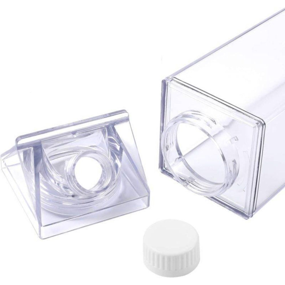Garrafa Plástica Acrílico 1 Litro Multiuso Transparente Resistente Grande - Imagem 4