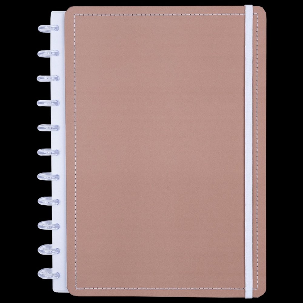 Caderno Disko Mocha Grande G Capa Dura Disco Reposicionável - Imagem 6