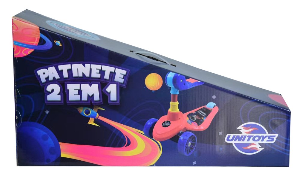 Patinete Infantil 2 em 1 com Assento Ajustável Azul para Crianças 3 a 8 Anos - Imagem 4