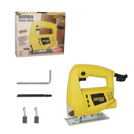 Serra Tico-Tico 127V 400W Compacta com Regulagem de Velocidade Corte Madeira Plástico Metal