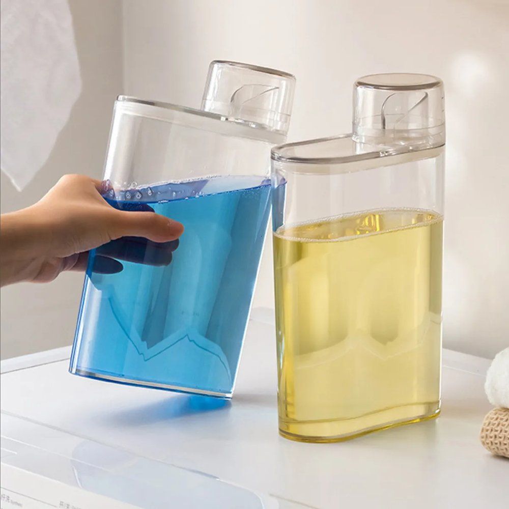 Dispenser Multiuso 2000ml Transparente com Bico Dosador para Cozinha Banheiro Escritório - Imagem 4