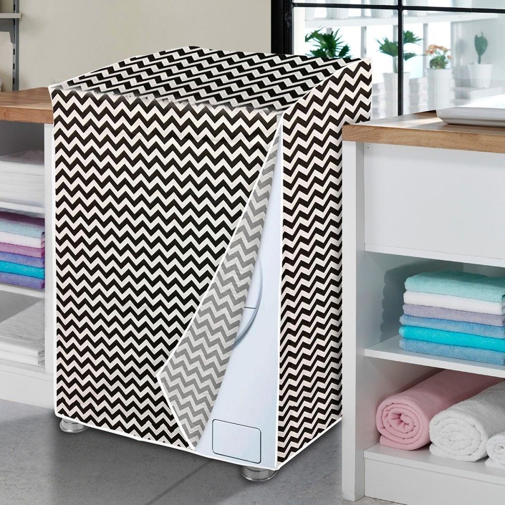 Capa Máquina de Lavar Forrada ZigZag GG Resistente Impermeável Proteção Alta Durabilidade - Imagem 3
