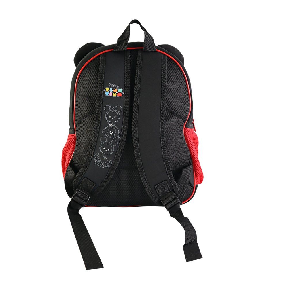 Mochila Escolar Infantil Mickey Mouse Costas 16" Resistente Impermeável Colorida Azul e Vermelha - Imagem 2