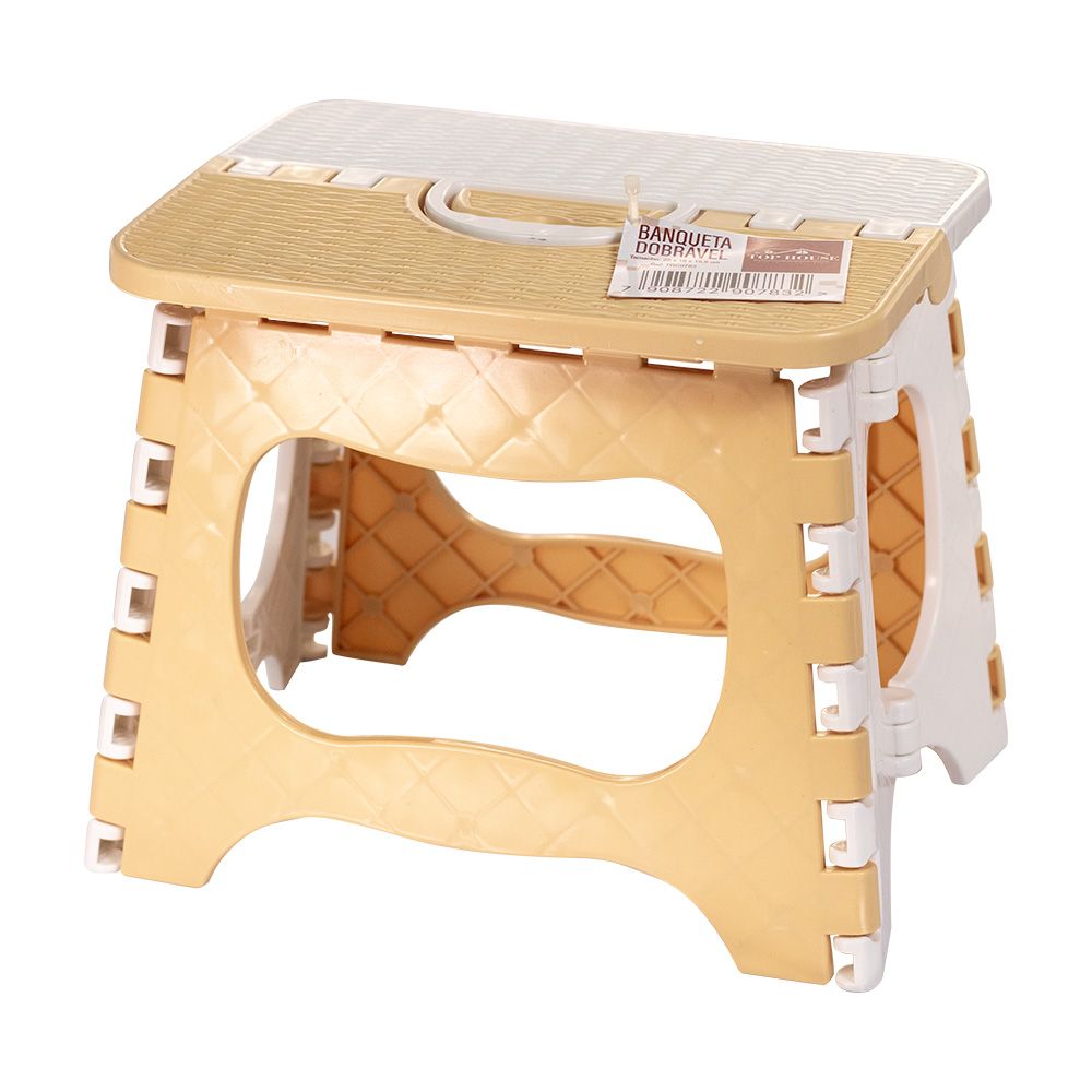 Banqueta Dobrável Infantil Sortido Kids Multicolorido Plástico Resistente Portátil - Imagem 6