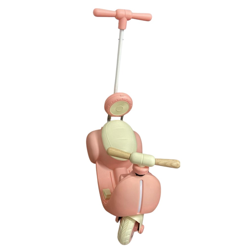 Moto Elétrica Infantil 6V com Empurrador – Rosa - Imagem 2
