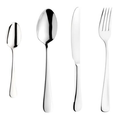 Jogo de Faqueiro 24 Peças Inox Aço Inox Kit Talheres Completo Mesa