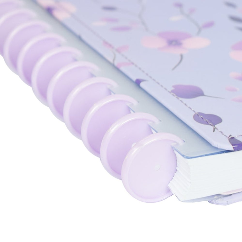 Caderno Violeta Grande G Capa Dura Disco Reposicionável Disko - Imagem 5