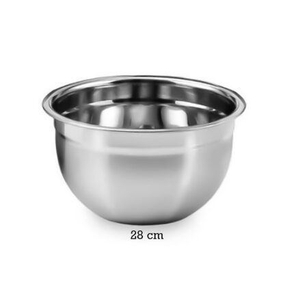 Tigela Inox Bowl 28cm Multiuso Profissional Aço Inoxidável Resistente Cozinha
