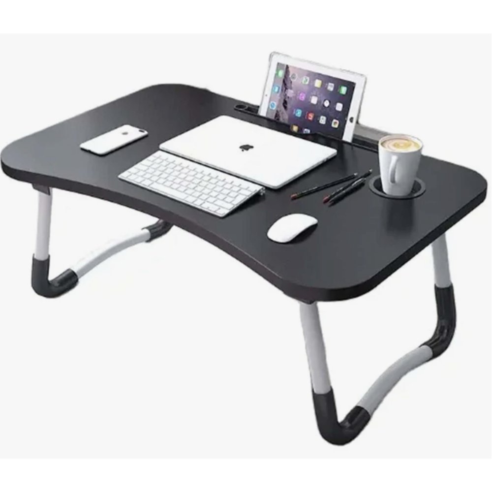 Mesa Notebook Multiuso Sortido com Regulagem Altura e Inclinação Dobrável para Escritório e Estudo - Imagem 2