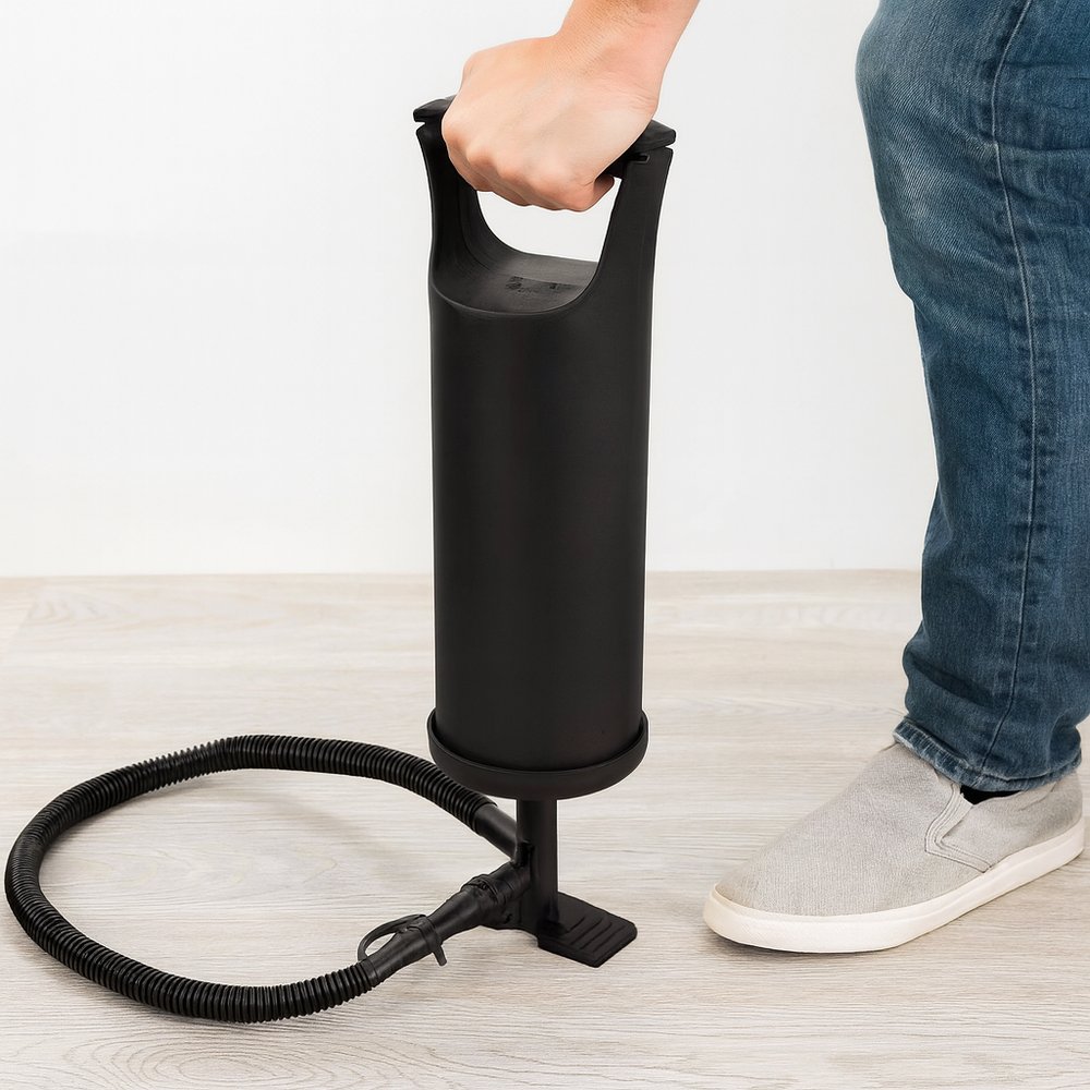 Bomba de Ar Manual Para Infláveis Reforçada 2 Estágios Alta Pressão 120cm - Imagem 2