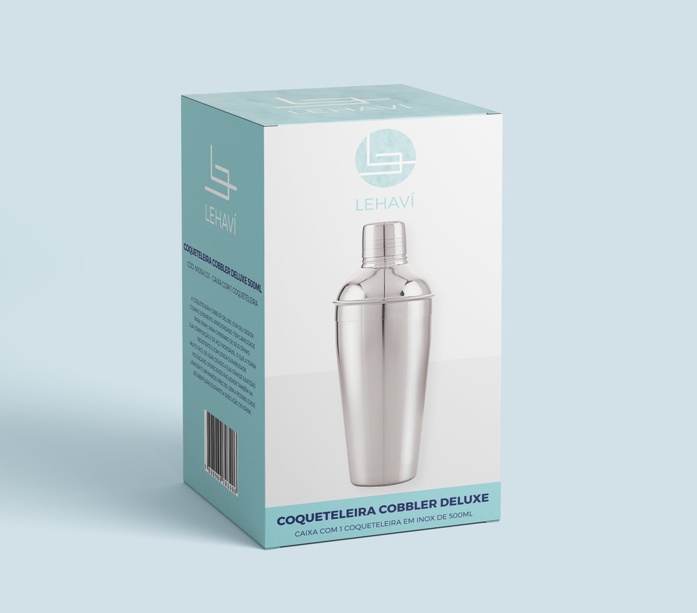 Coqueteleira Cobbler 500ml - Inox - Imagem 2