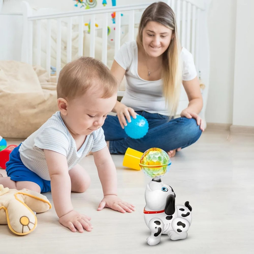 Cachorrinho Dançarino Luz Som Movimento 360 Brinquedo Interativo - Imagem 2