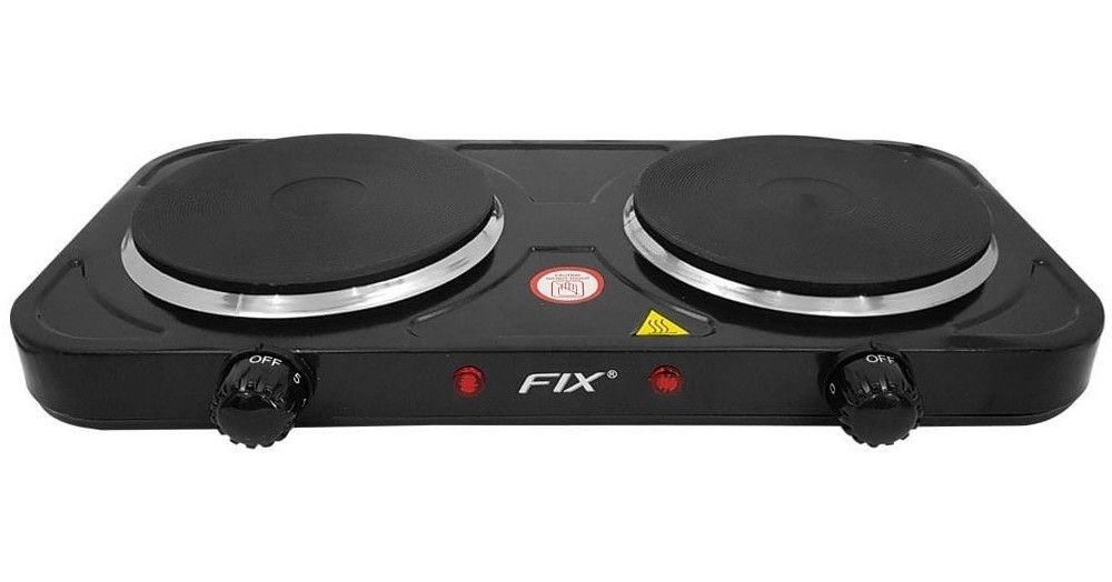 Fogão Portátil Elétrico 2 Bocas 2.000W 110V Compacto Bivolt Controle Temperatura Antideslizante - Imagem 2