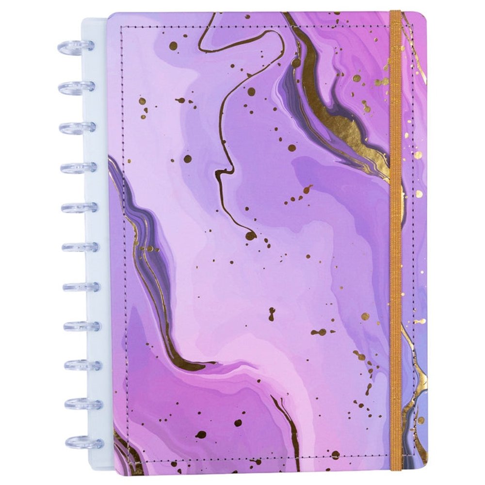 Caderno Gran Lilás Disko Grande G Capa Dura Disco Reposicionável - Imagem 5