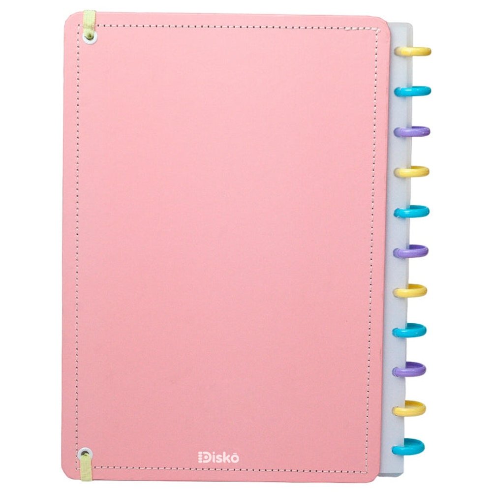 Caderno Disko Tutti Frutti Grande G Capa Dura Disco Reposicionável Escolar - Imagem 2