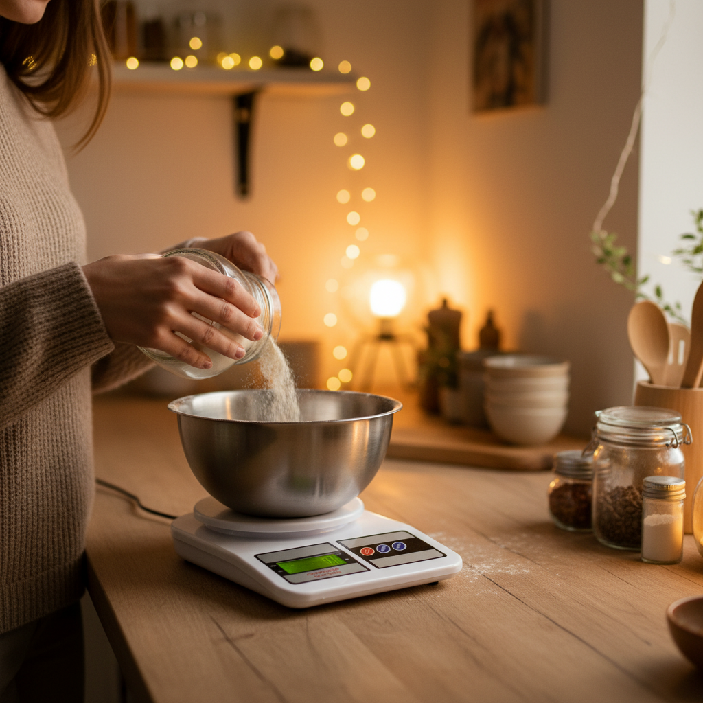 Balança Digital de Precisão Cozinha 10kg Display LCD Alta Precisão Peso Alimentos - Imagem 2